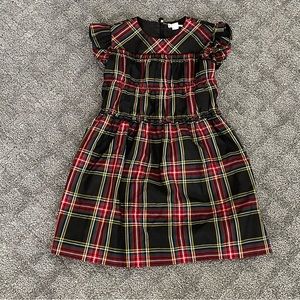 EUC Crewcuts Black Tartan Dress